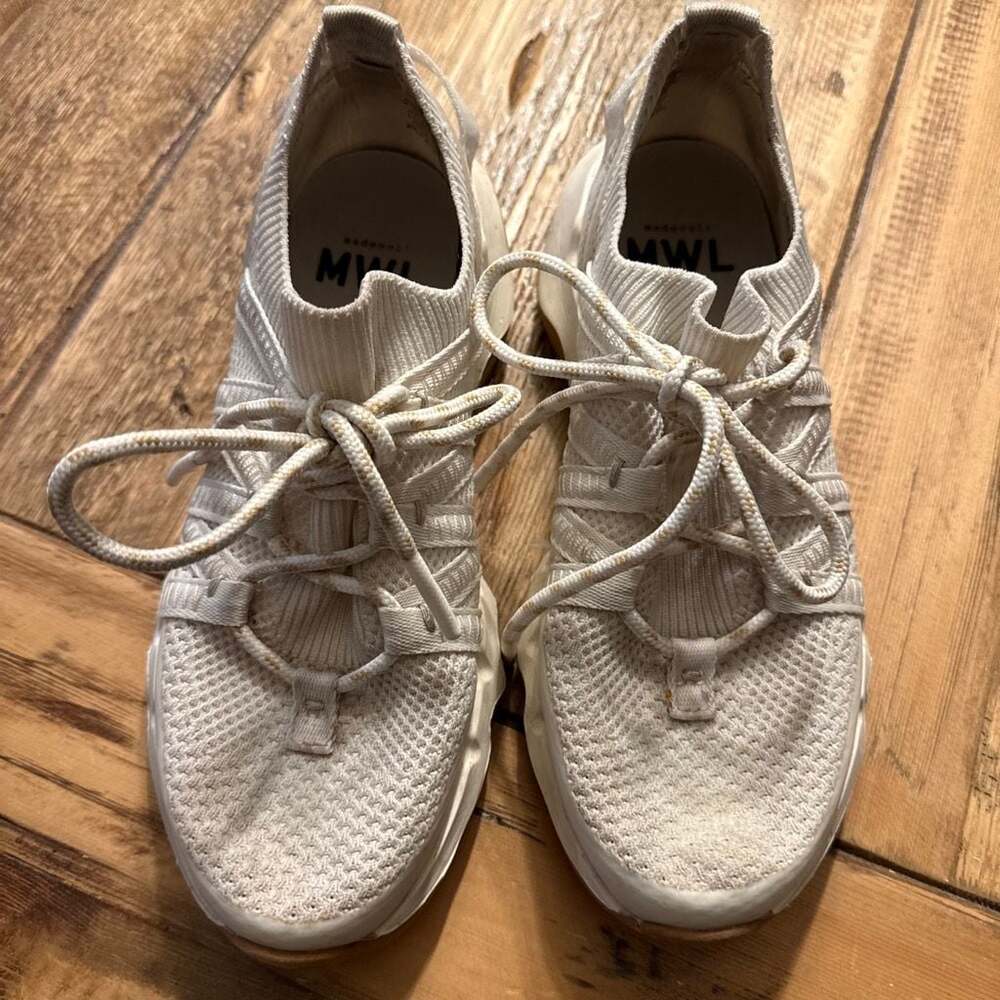 Madewell MWL Knit Trainer Sneakers White